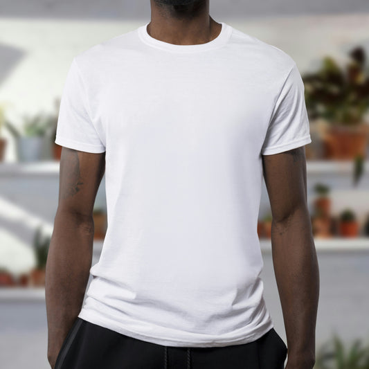 White casual t shirt